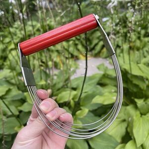 Vintage 1950's Androck Pastry Dough Blender Cherry Red Catalin Bakelite Utensils